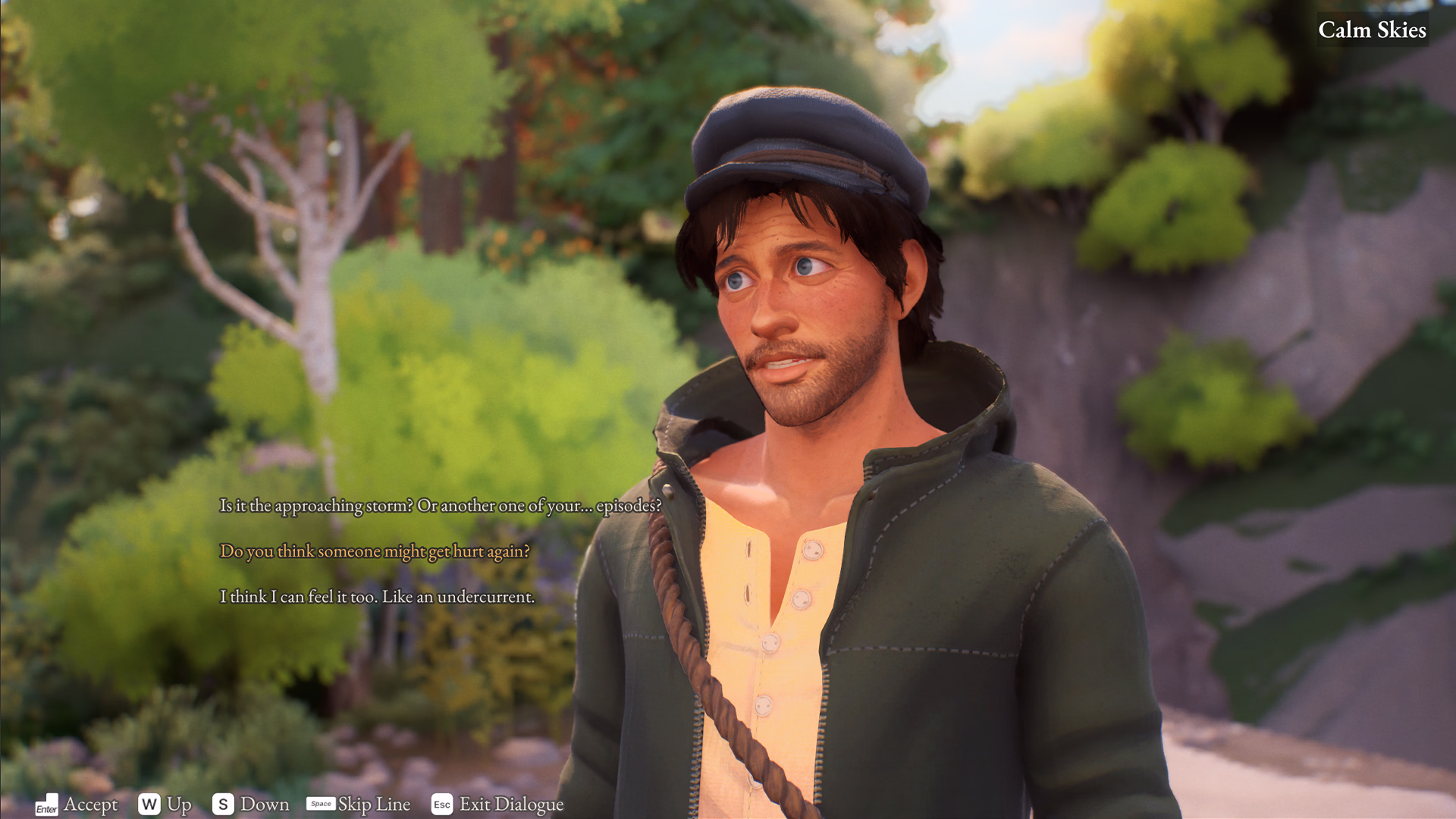 Building bonds with the crew with dialogue choices